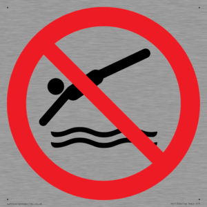 Prohibition: No diving